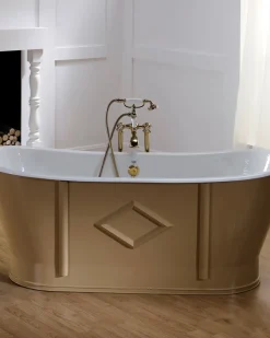 Badkar - Chateau beige gjutjärn 170 cm