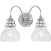 Badrumslampa - Stackelberg nickel, slipat klarglas