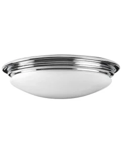 Badrumslampa - Taklampa Bovey plafond krom/matt vit