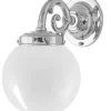 Badrumslampa - Topelius nickel, klot