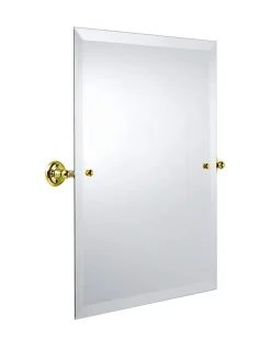 Badrumsspegel - Haga rektangulär - Mässing 45 x 60 cm
