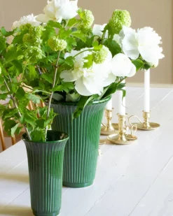 Bergs Potter Blomvas 1920-tal - Grön 12 cm