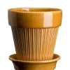 Bergs Potter Kruka med fat Montmartre - Gul 16 cm