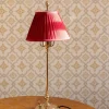 Bordslampa - Ankarcrona 50 cm mässing, röd skärm