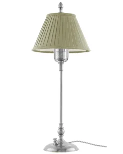 Bordslampa - Ankarcrona 50 cm nickel, olivgrön skärm