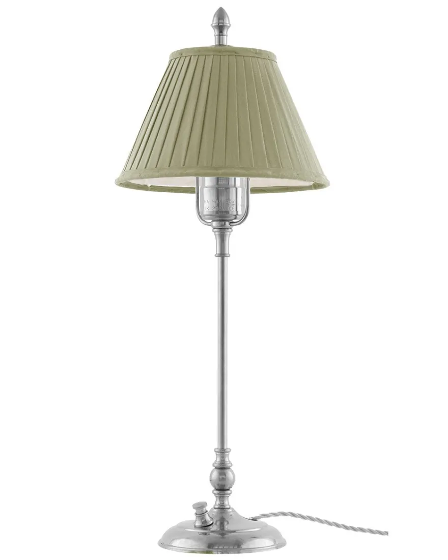 Bordslampa - Ankarcrona 50 cm nickel, olivgrön skärm