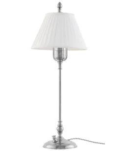 Bordslampa - Ankarcrona 50 cm nickel, vit skärm