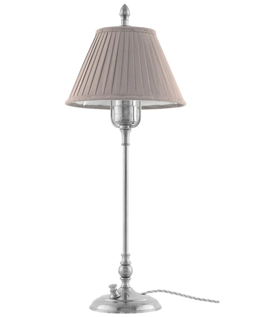 Bordslampa - Ankarcrona 50 cm nickel, beige skärm