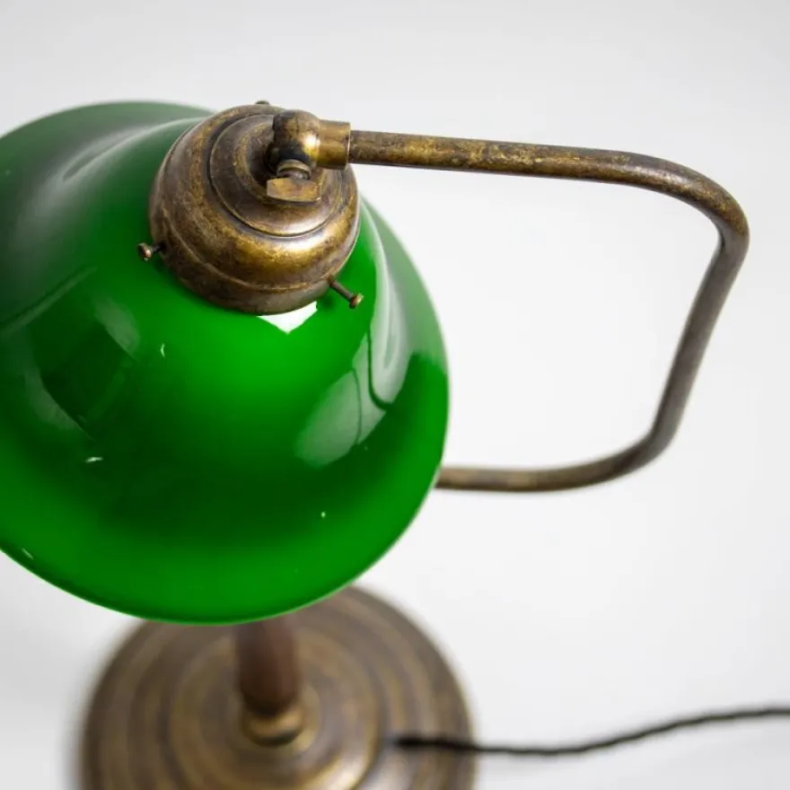 Bordslampa 1903 - Antik med grön klockskärm