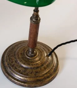 Bordslampa 1903 - Antik med grön skärm