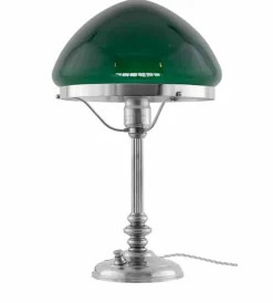 Bordslampa - Karlfeldt nickel, toppig grön