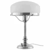 Bordslampa - Karlfeldt nickel, vit skärm