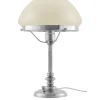 Bordslampa - Karlfeldt nickel, toppig benvit