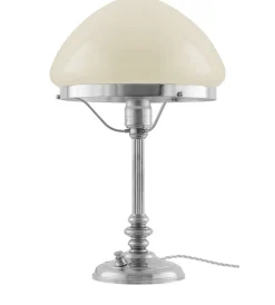 Bordslampa - Karlfeldt nickel, toppig benvit