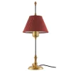 Bordslampa - Kellgren mässing, mörkröd skärm