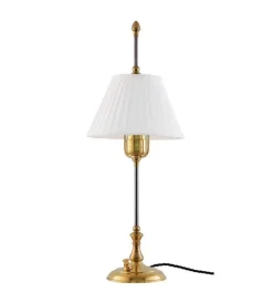 Bordslampa - Kellgren mässing, vit skärm