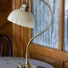 Bordslampa - Lagerlöf mässing, benvit skärm