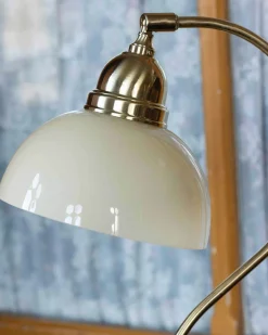 Bordslampa - Lagerlöf mässing, benvit skärm