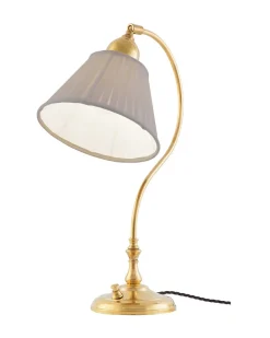 Bordslampa - Lagerlöf mässing, beige tygskärm