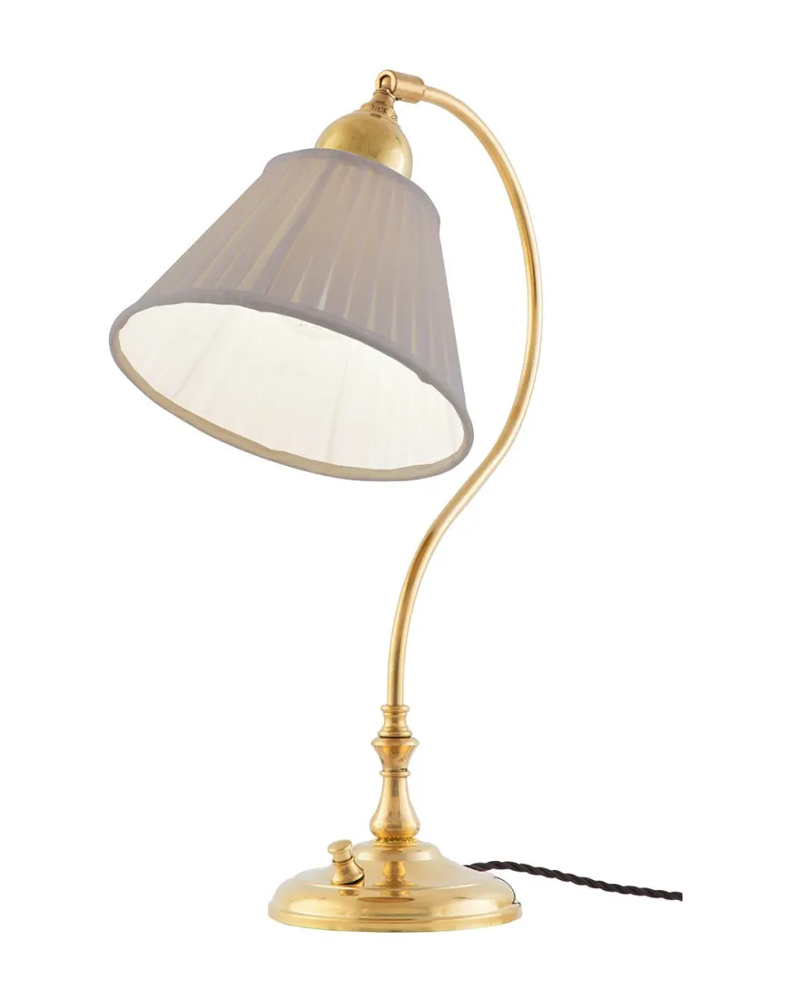 Bordslampa - Lagerlöf mässing, beige tygskärm