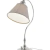 Bordslampa - Lagerlöf nickel, beige tygskärm