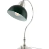 Bordslampa - Lagerlöf nickel, grön skärm