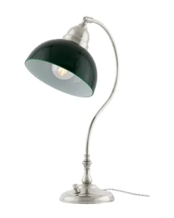 Bordslampa - Lagerlöf nickel, grön skärm