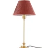Bordslampa - Moberg 65 cm mässing, röd skärm