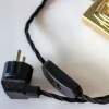 Bordslampa mässing - Modell 1900 med benvit skärm