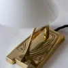 Bordslampa mässing - Modell 1900 med vit skärm