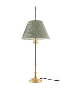 Bordslampa - Stiernstedt mässing, olivgrön skärm