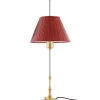 Bordslampa - Stiernstedt mässing, röd skärm
