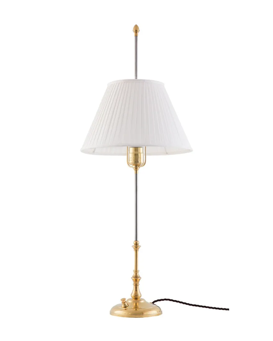 Bordslampa - Stiernstedt mässing, vit skärm