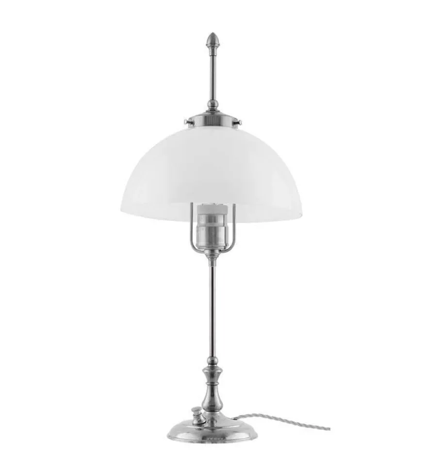 Bordslampa - Swedenborg nickel, vit skärm