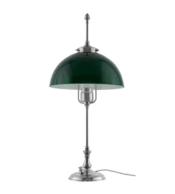 Bordslampa - Swedenborg nickel, grön skärm