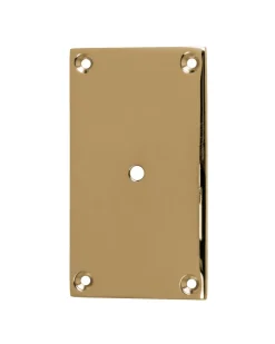 Bottenplatta mässing - För knopp/krok 40 x 70 mm