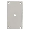 Bottenplatta nickel - För knopp/krok 40 x 70 mm