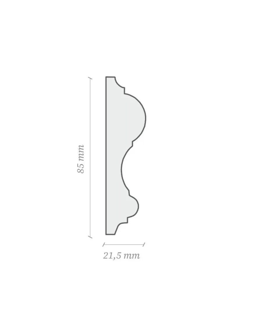 Bröstlist - Drottningholm 85 mm