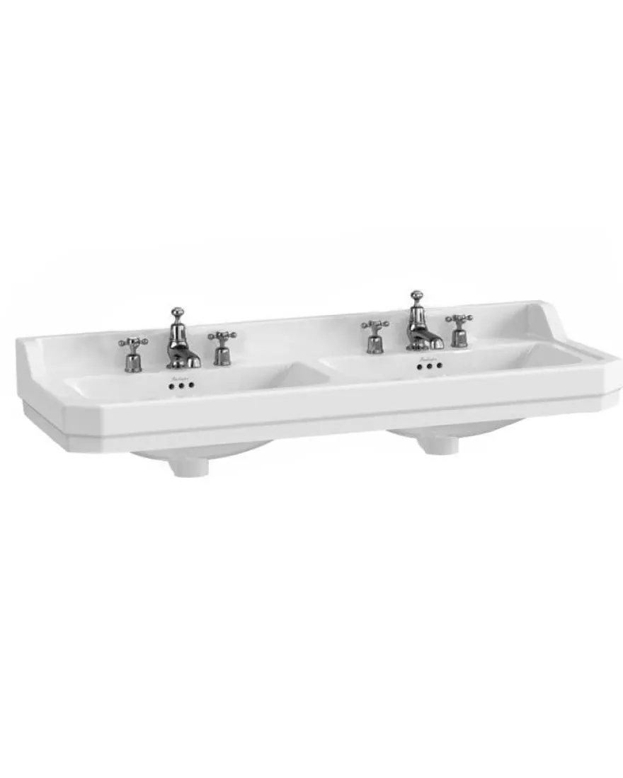 Burlington Edwardian - Dubbeltvättställ 120 cm, tre blandarhål