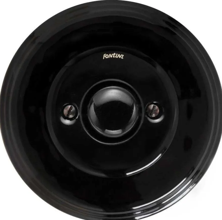 Dimmer LED 4-100W universal svart porslin - Fontini infällt