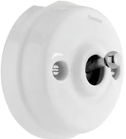 Dimmer vipp vitt porslin/krom - Fontini utanpåliggande