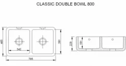 Diskho dubbel - Shaws Classic Double 800