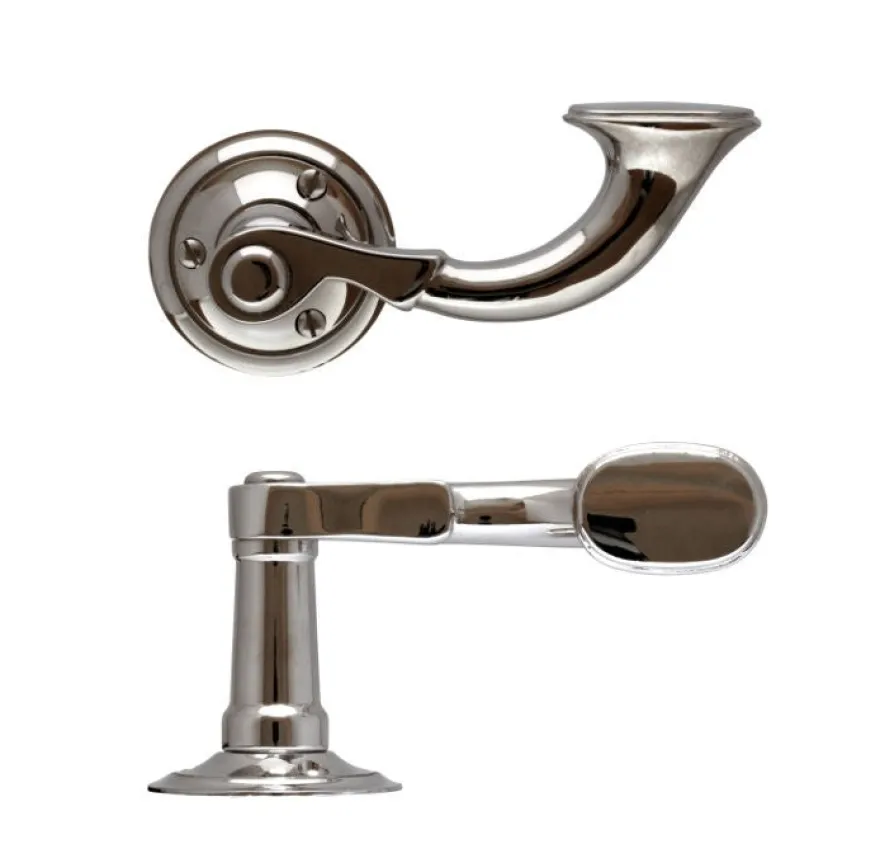 Dörrhandtag - Litet posthorn nickel