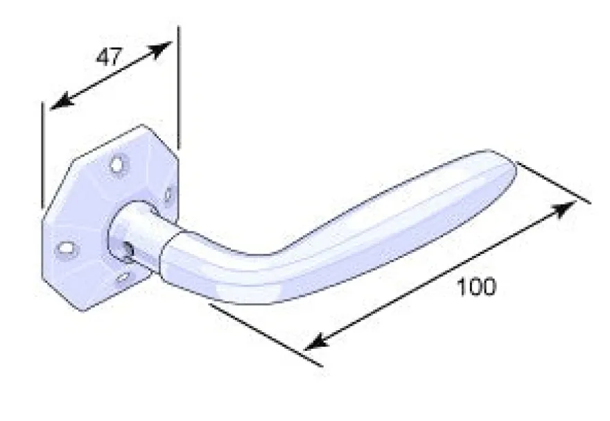 Dörrhandtag - Låsbolaget 659 nickel