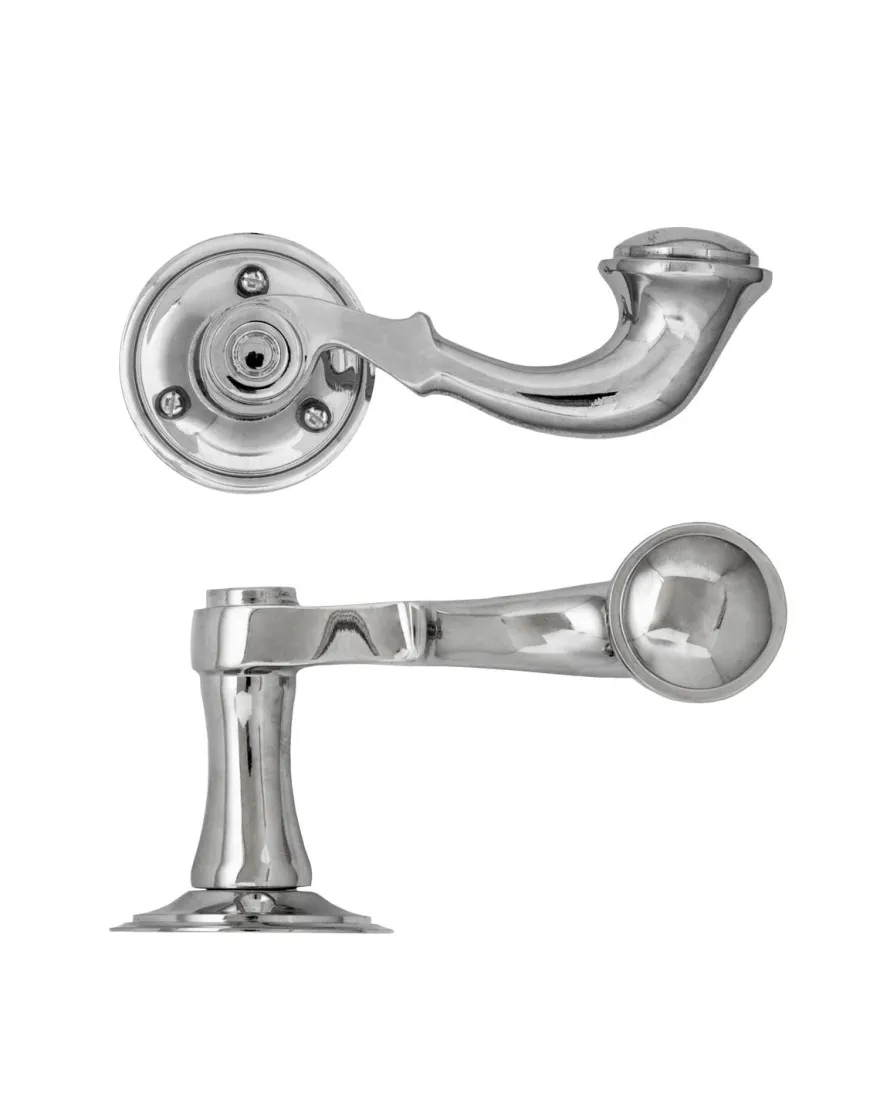 Dörrhandtag - Posthorn klassiskt nickel