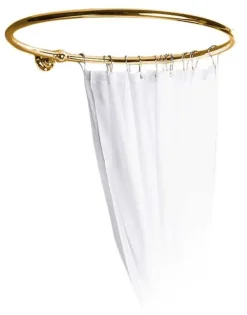 Duschdraperihållare - Rund 70 cm mässing