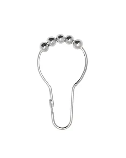 Duschdraperiringar - Krom 12-pack