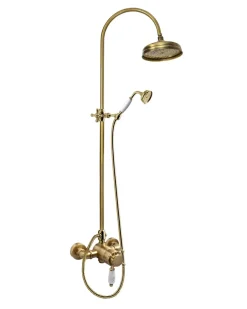 Duschset - Kensington retro med termostatblandare, brons