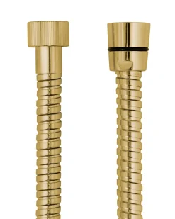 Duschslang guld 150 cm - Dubbellindad metall