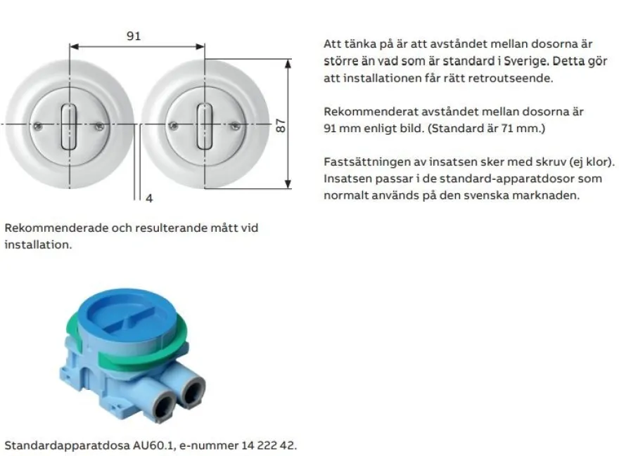 Eluttag svart porslin - ABB Decento